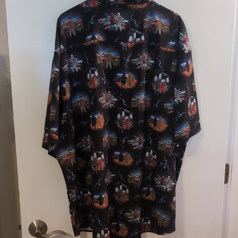 4XL RSVLTS Back To The Future Graphic Short Sleeve Shirt - Picture 5 of 10